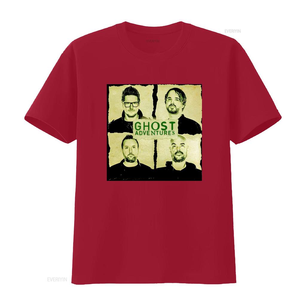 Vintage Ghost Adventures Paranormal Tv Show Print Casual T Shirt Vintage Top For Everyday Wear Slightly Stretched