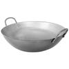 Yimeide Commercial Double Handle Round Bottom Wrought Iron Wok