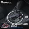 Real Soft Carbon Fiber For Volkswagen Beetle 2012 2013 2014 2015 2016 2017 2018 Car Gear Shift Panel Sticker Accessories