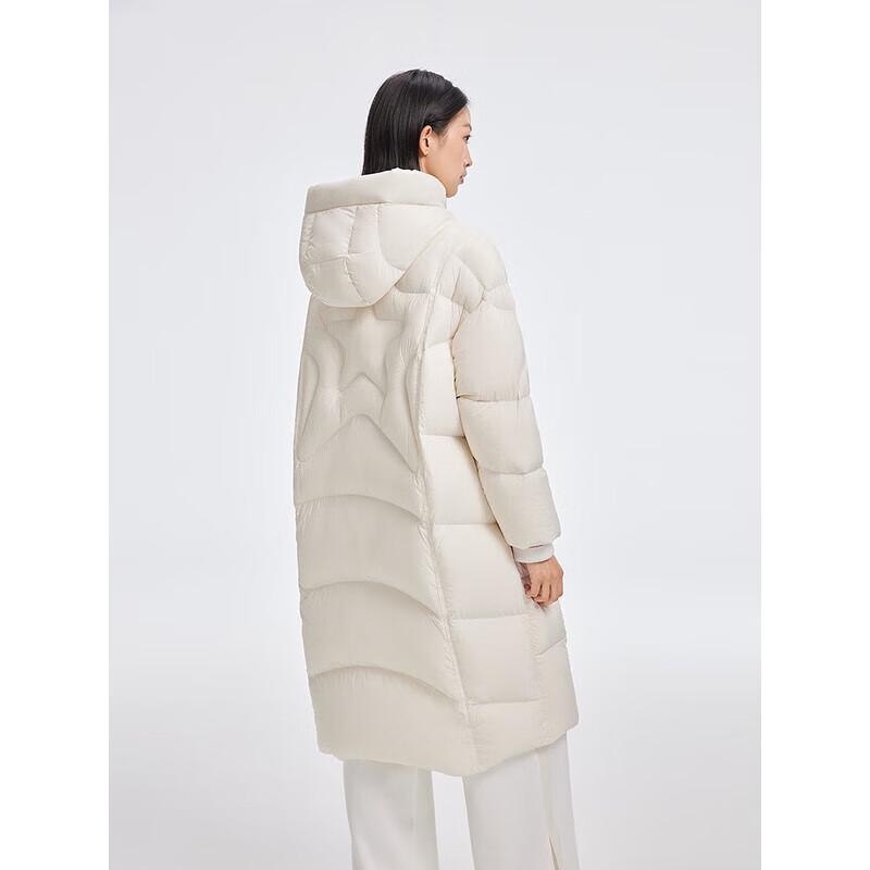 Ailay Women's 2025 Long Hooded Warm Duck Down Jacket