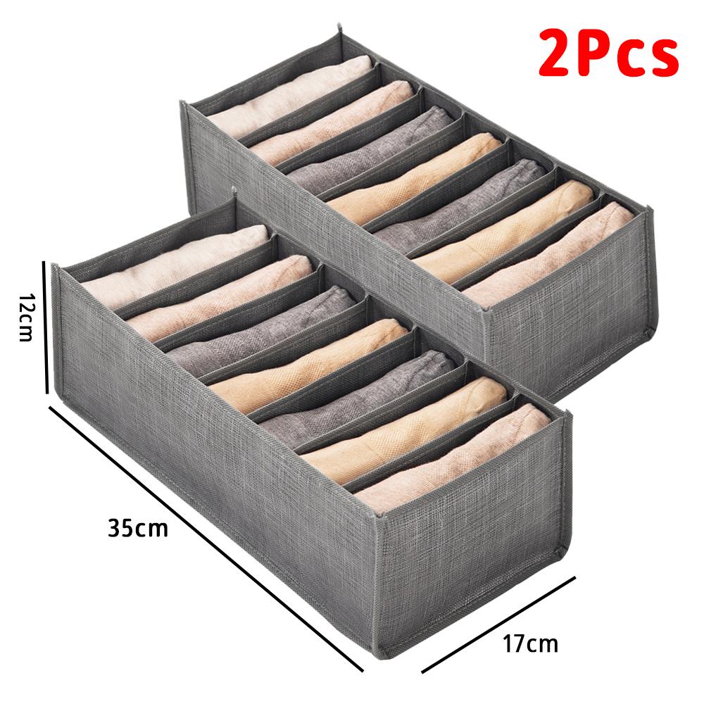 Closets Clothes Organizer Foldable Clothing Jeans Storage Box Closet Drawer  Organizer with Handles Wardrobe Storage Organize