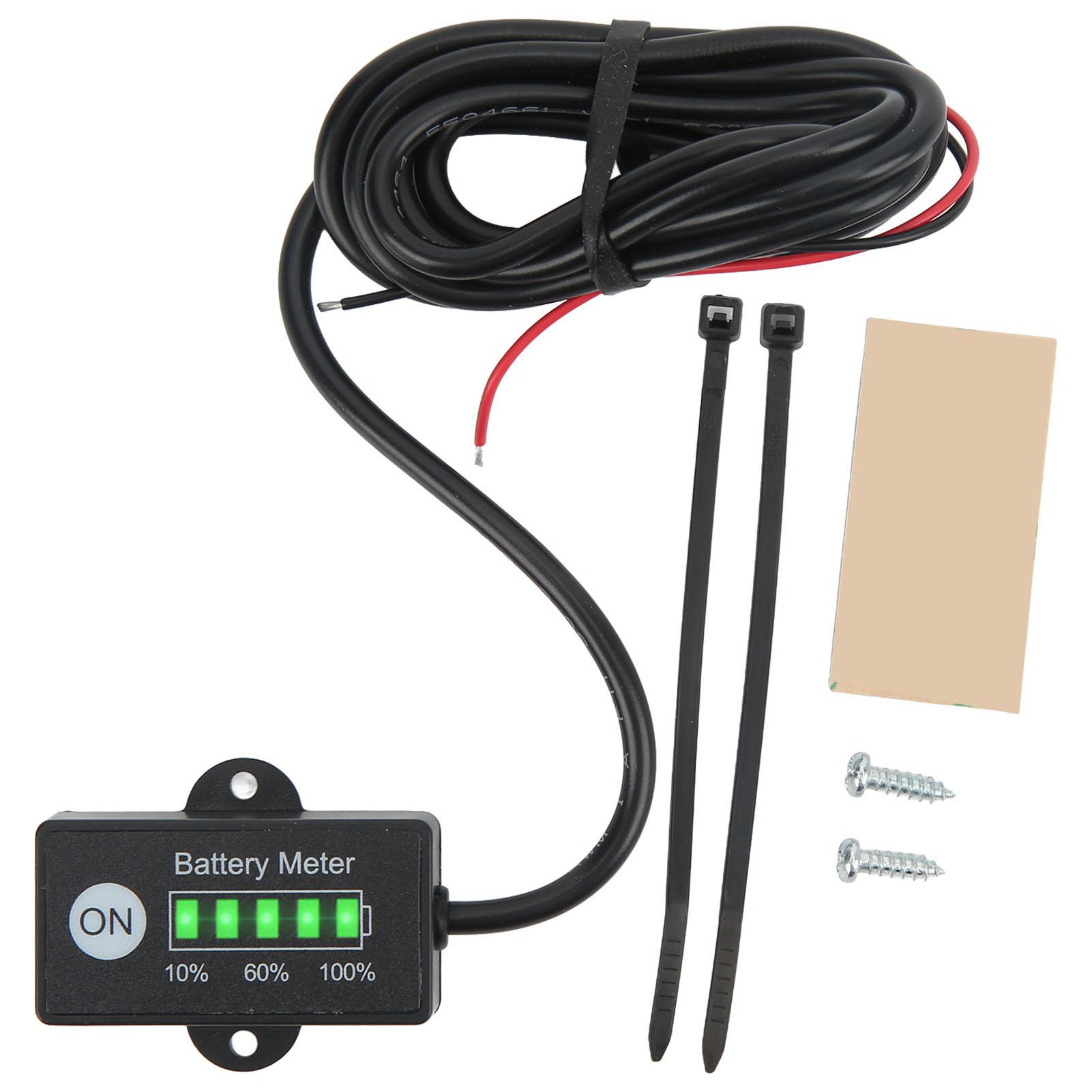 

Індикатор заряду батареї 12В 24В 5 світлодіодний дисплей IP65 водонепроникний автоматичне розпізнавання монітор ємності батареї