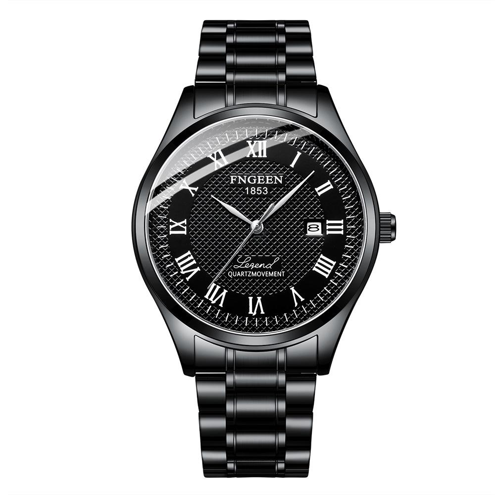Custom LOGO Luxury Stainless Steel Luminous Wristwatches Waterproof Quartz Watch for Men