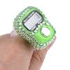 Portable 7 Colors Rhinestone Finger Counter Sparkling Design Counting Tool for Prayers Fitness and Learning Tasks