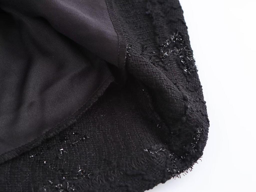 2024 Women's European & American Fashion Simple Stand-Up Collar Long Sleeve Evening Dress