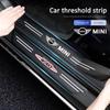 Carbon Fiber Leather Car Door Protection Strip Stickers For MINI Cooper R56 F56 R50 JCW Cabrio Aceman Countryman Clubman WORKS