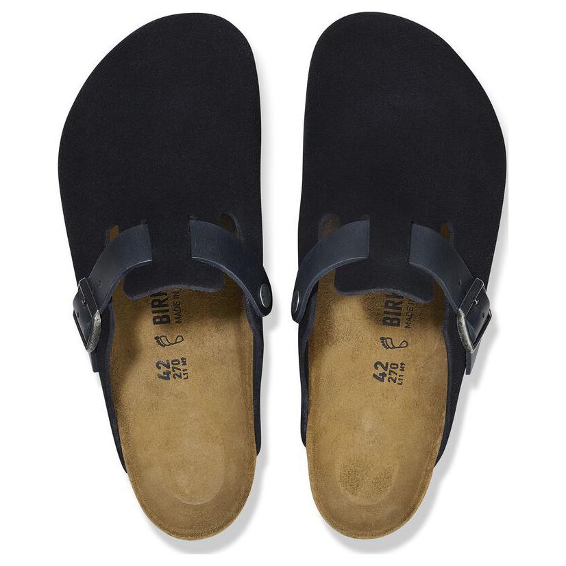 Birkenstock Boston BS Abrasion Resistant Abrasion Resistant Closed Toe Slippers Men's Marine Blue Regular 1028210