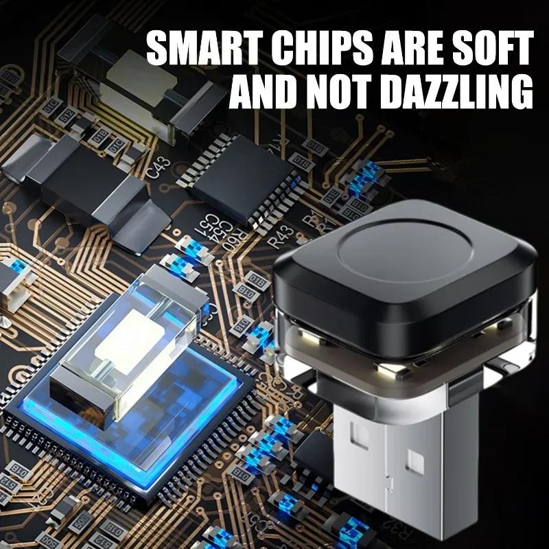 Mini USB LED Nachtlichter Umgebungsbeleuchtung Auto Innenraum Atmosphäre Lampe Auto Dekoration LED Neonbirne Auto 5V Plug and Play