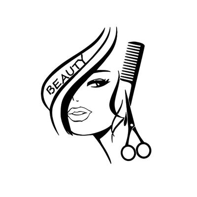 New Removable Wall Stickers Vinyl Decor Hair Beauty Salon