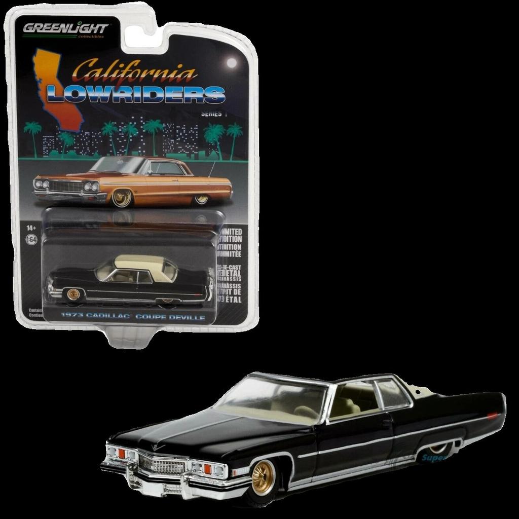 Greenlight 1:64 1973 Cadillac Diwei 1976 Cadillac Eldorado Convertible Simulation Alloy Miniature Diecast Car Model Toy Gift