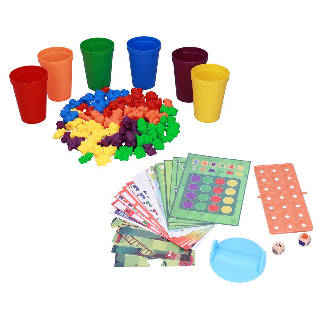 Kid Counting Bears Toys Children Color Matching Sorting Mathematics Educational ToysBear Scales