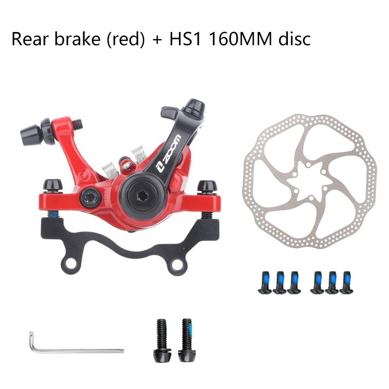 ZOOM DB680 Bicycle Brakes Mtb Mechanical Disc Brake Set For Mountain Bike Electric Scooter Caliper With Rotor 160mm Cycling