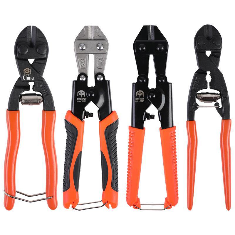 8-Inch Mini Bolt Cutters: Compact Steel Wire Pliers with Labor-Saving Design