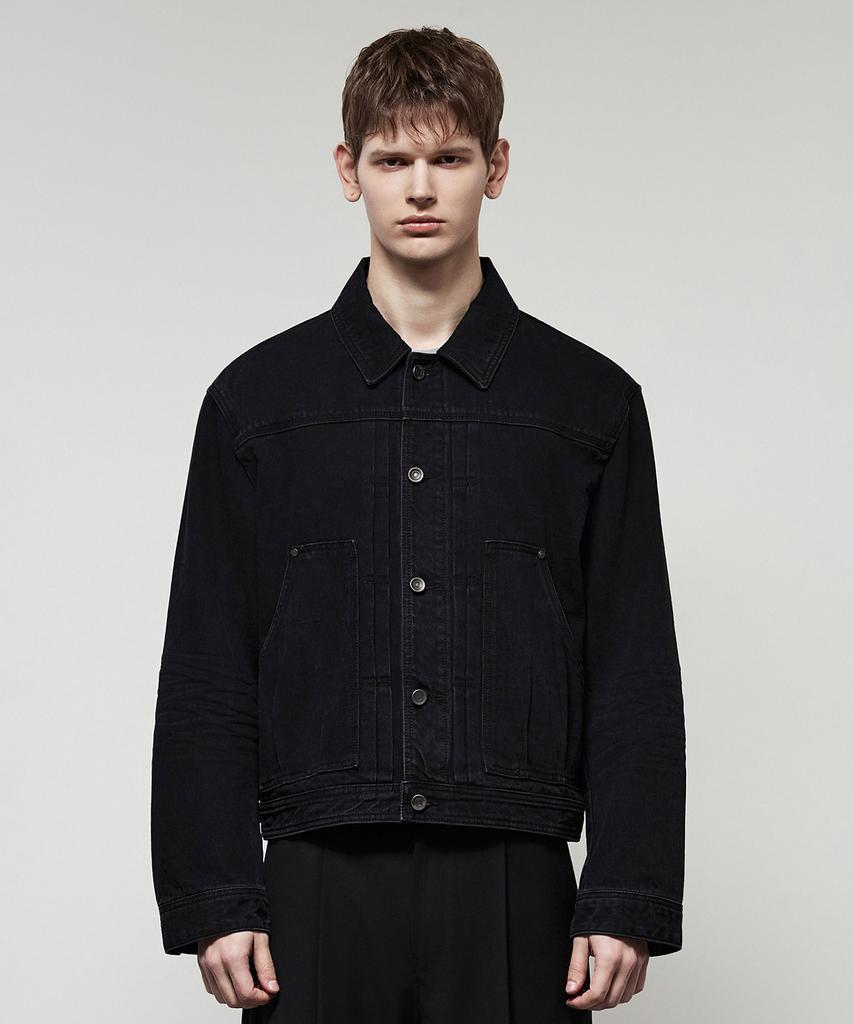 Il Corso Union Denim Trucker Jacket Black Ieju5E212Bk