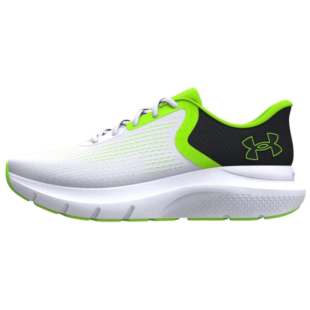 Under Armour Rogue 5 White Black Hyper Green Men Sneakers 3028256-101