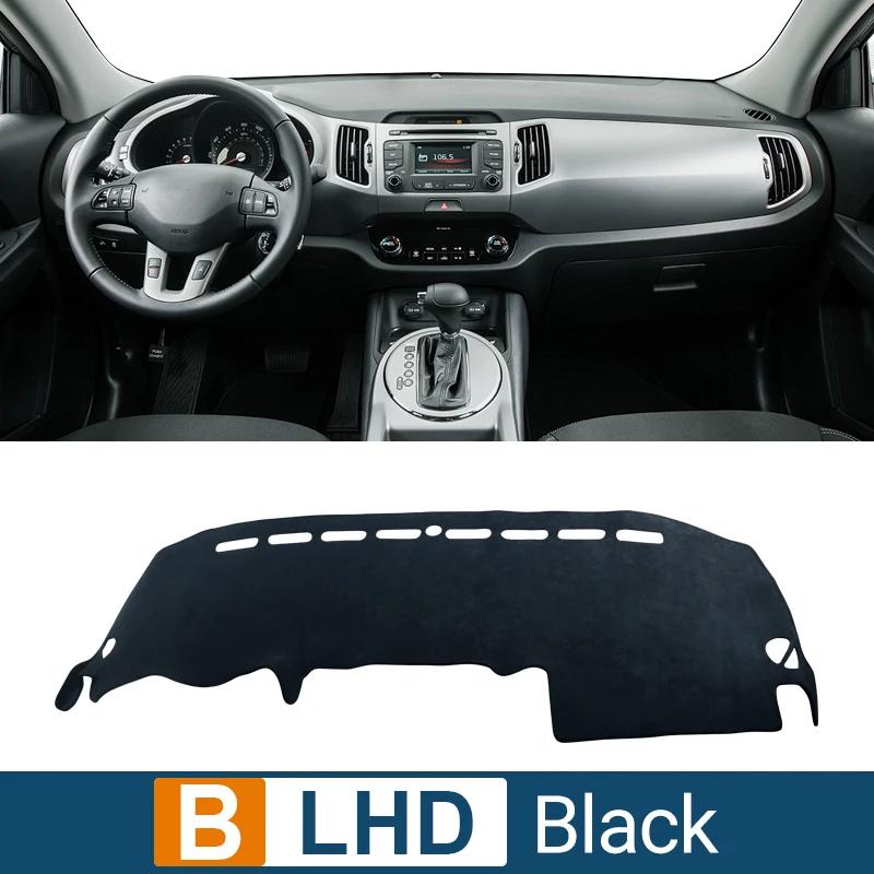 Car Dashboard Cover For Kia Sportage 3 R 2011 2012 2013 2014 2015 Trument Desk Sun Shade Mat Dash Non-slip Pad Accessories