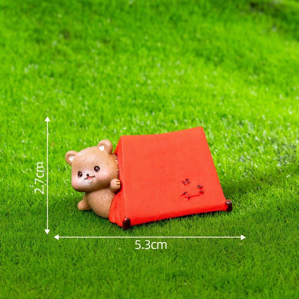 Kids Toy Miniature Cartoon Bear Figurines Crafts Bonsai Micro Landscape Furniture  Home Decoration