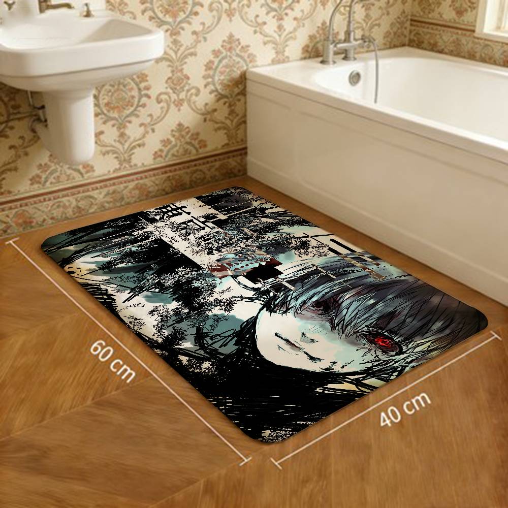 Tokyo Ghoul Anime Room Mats Retro Multiple Choice Living Room Kitchen Rug Non-Slip Welcome Rug