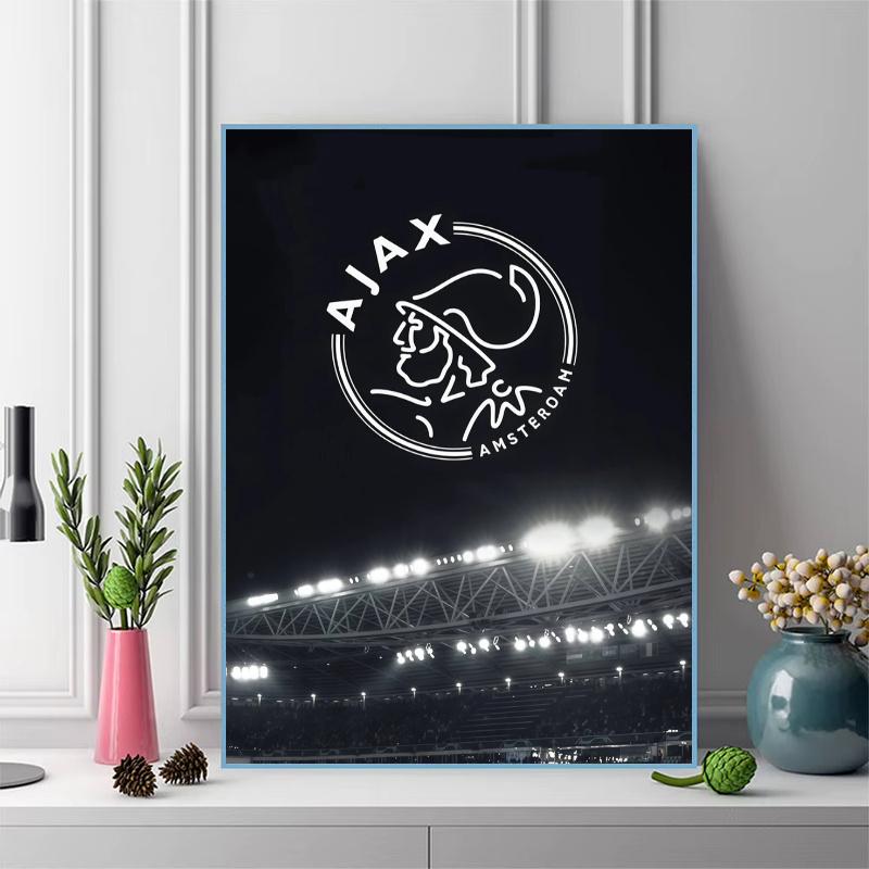 Ajax Amsterdam Pattern  3pcs 100% Round Full Drill 5D DIY Diamond Painting Embroidery Cross Stitch Rhinestone Décor