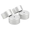 4 Stück 40x20mm Aluminium HIFI Verstärker Lautsprecher Isolationsständer Plattenspieler Füße Pad (Silber)