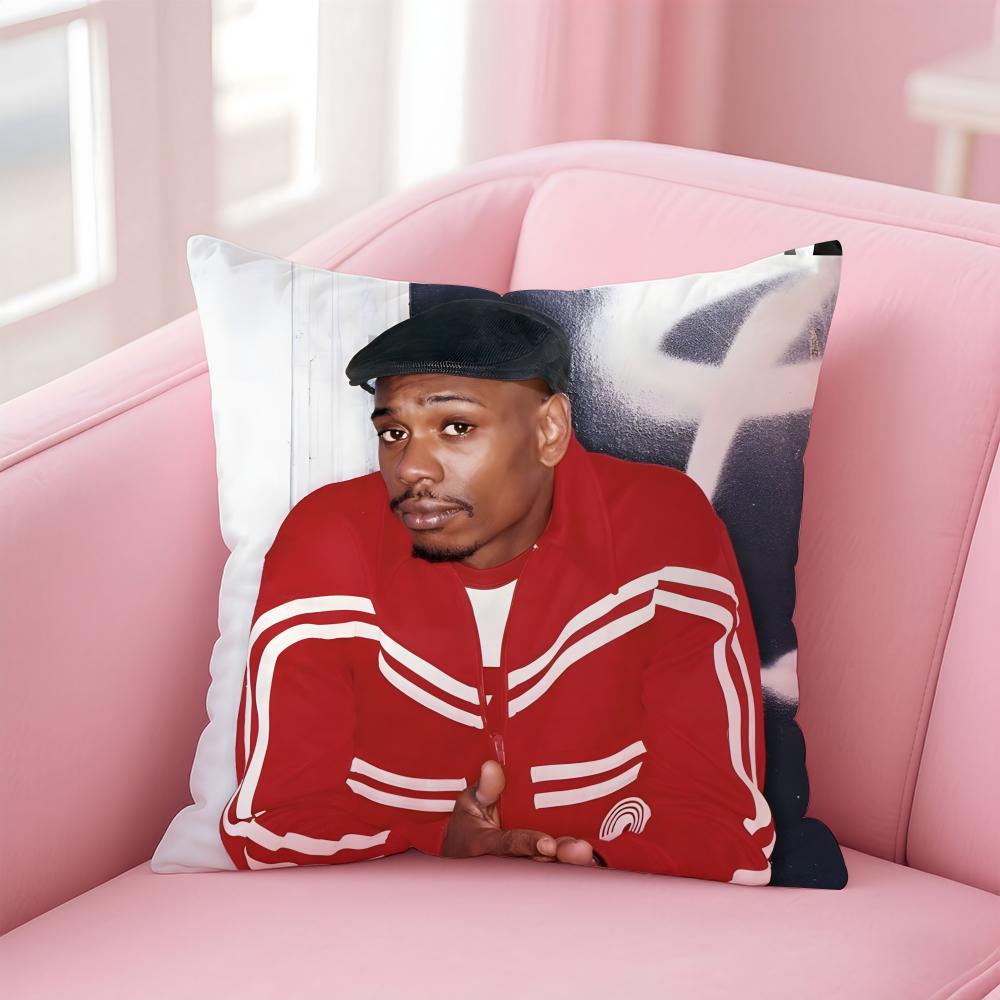 D-Dave Chappelle'S Show Cushion Cover Pillowcase Short Plush Invisible Zipper Room Sofa Cushion Cover