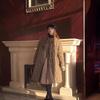 Autumn and winter new down jacket V rhombus light and thin medium and long outer wear casual white duck down loose coat