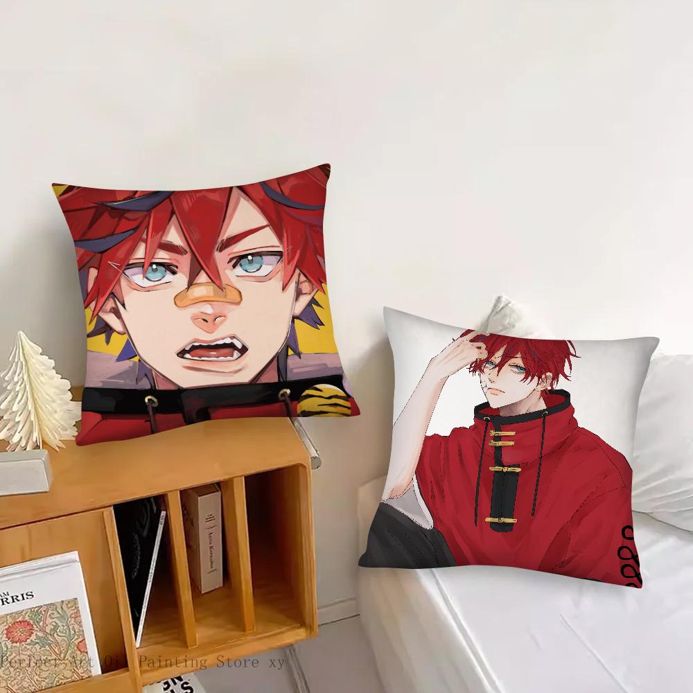 Manga G-Gokurakugai Pillow Case Square Pillow Bedroom Sofa Leisure Comfort Cushion Car Living Room Home Decoration 40X40