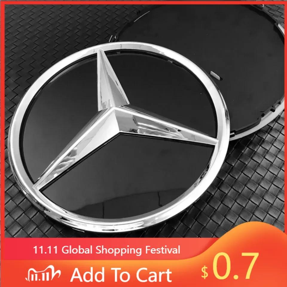 ECD5 For Benz 18.5cm For Mercedes-Benz A Class A W176 2013-2018 A W177 2019-2023 Grille badge Front Convex Star Emblem