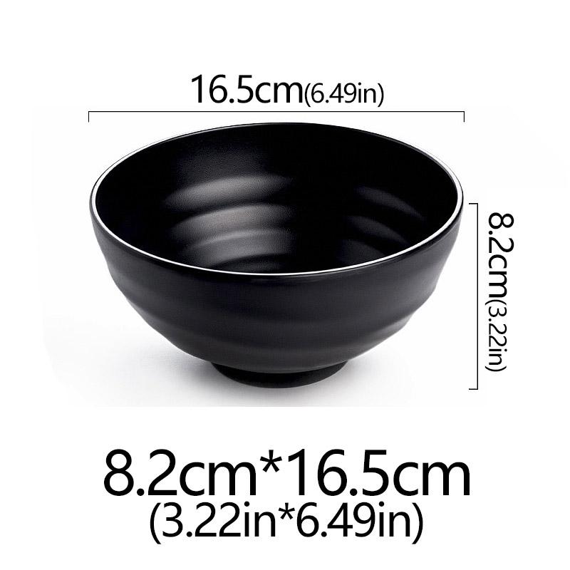 Frosted Melamine Ramen Bowl Imitation Porcelain Large Noodle High Temperature Resistance Bowl Salad Soup Bowl Fast FoodTableware