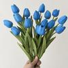 Artificial Tulip Realistic Fake Flower Branch Home Office Wedding Party Table Centerpiece Indoor Outdoor Faux Bloom Decoration