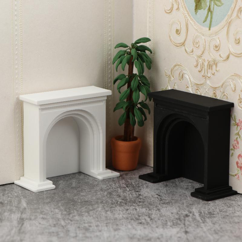 1PC 1/12 Dollhouse Mini Fireplace Model Dollhouse Christmas Scene Furniture Decoration Accessories Children Pretend Play Toys