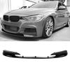2Pcs Front Bumper Splitter Lip Body Kit Deflector Fit for 3‑Series F30 F35 2012‑2018Glossy Black