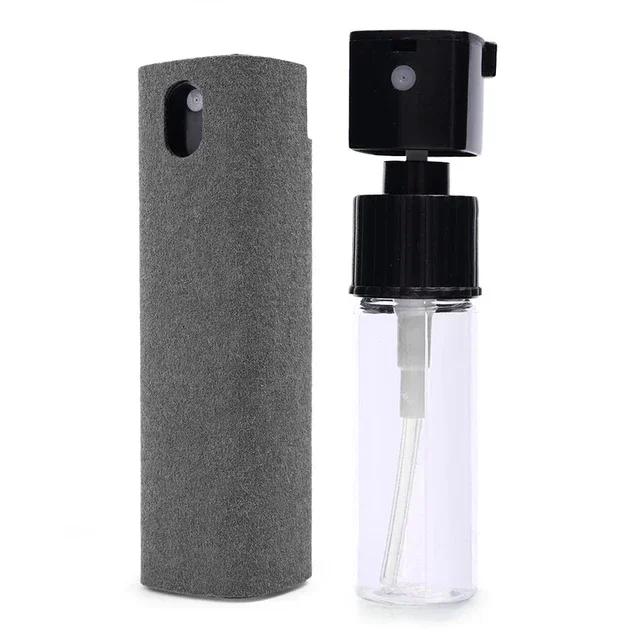 2in1 Microfiber Screen Cleaner Spray Bottle for Mobile Phone Ipad Computer Microfiber Cloth Wipe Car Cleaning Windscreens Wipes