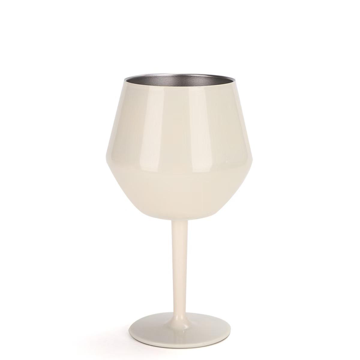 

14oz Detachable Stemmed Wine Glass & U-Shaped Coffee Cup - 304 Stainless Steel Insulated 14oz белый