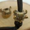 Cute Little Demon Brass Knife Beads EDC Outdoor Paracord Handmade DIY Bracelets Accessories Umbrella Rope Woven Lanyard Pendants