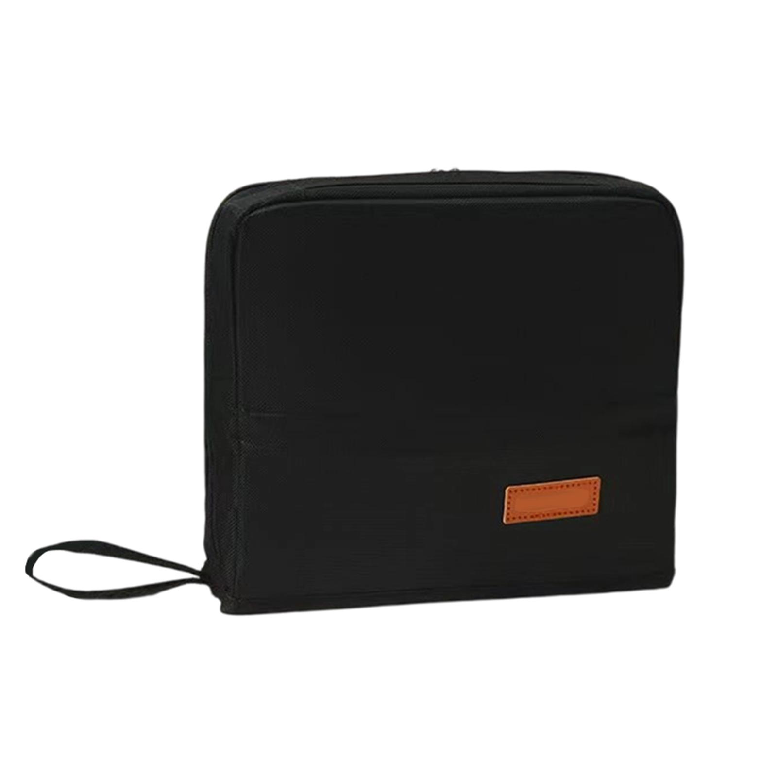 

New Vertical Cosmetic Bag, Large Capacity Handbag, High,quality Water,resistant Partitioned Wash Bag For Men And Women One Size чорний