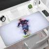 Dynamic Soccer Player Pose Large Mouse Pad Keyboard Mat Computer Desk Keyboard Mat Non-Slip Rubber Bottom Computer Desk Office Decoration Accessory