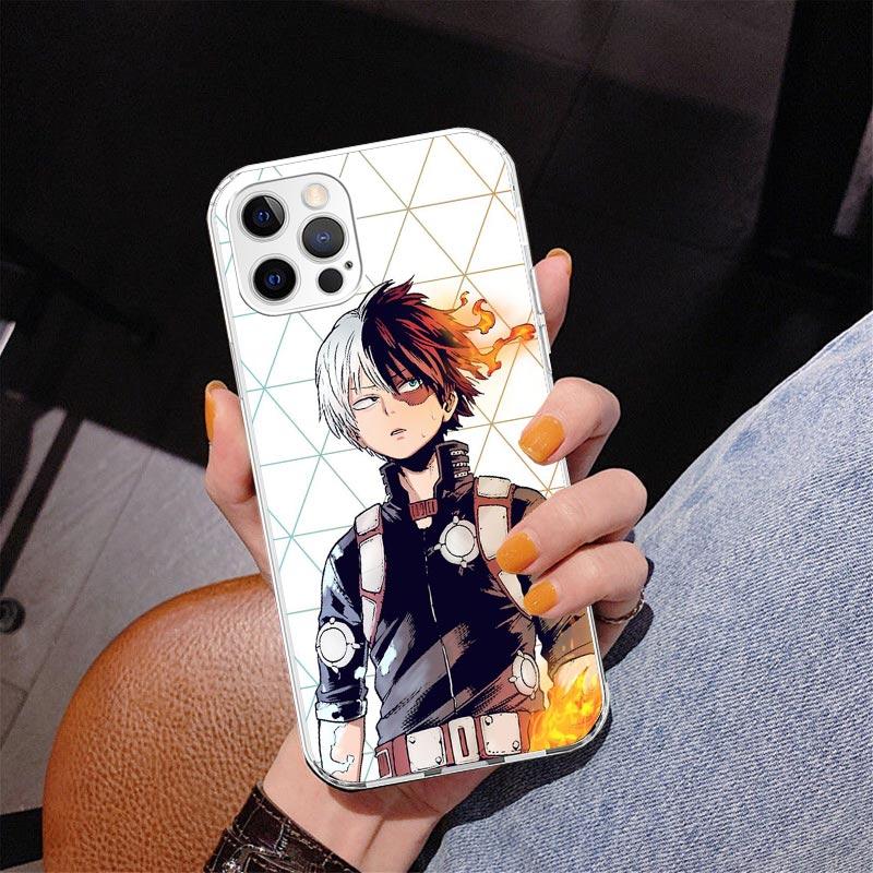 My Hero Todoroki Shoto Phone Case For iPhone 17 Air 16 Pro Max 16E 15 + 14 Plus 11 12 13 Mini 7 8 SE Gift Print Cover Fundas 17