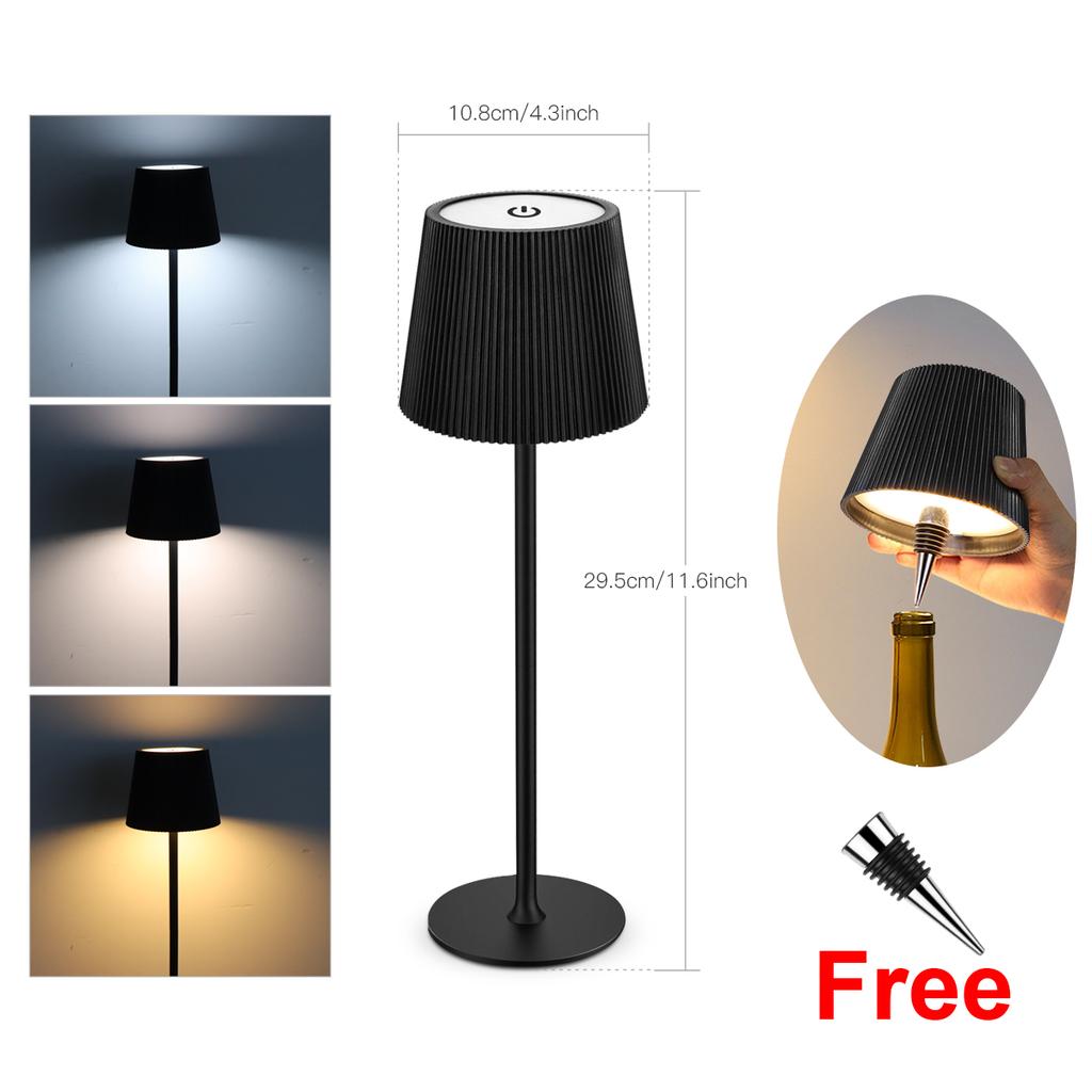 Touch Sensor Dimmable LED Bedside Night Light 1800mAH USB Rechargeable Study Reading Book Desk Table Lamp And Wine Bottle Lights