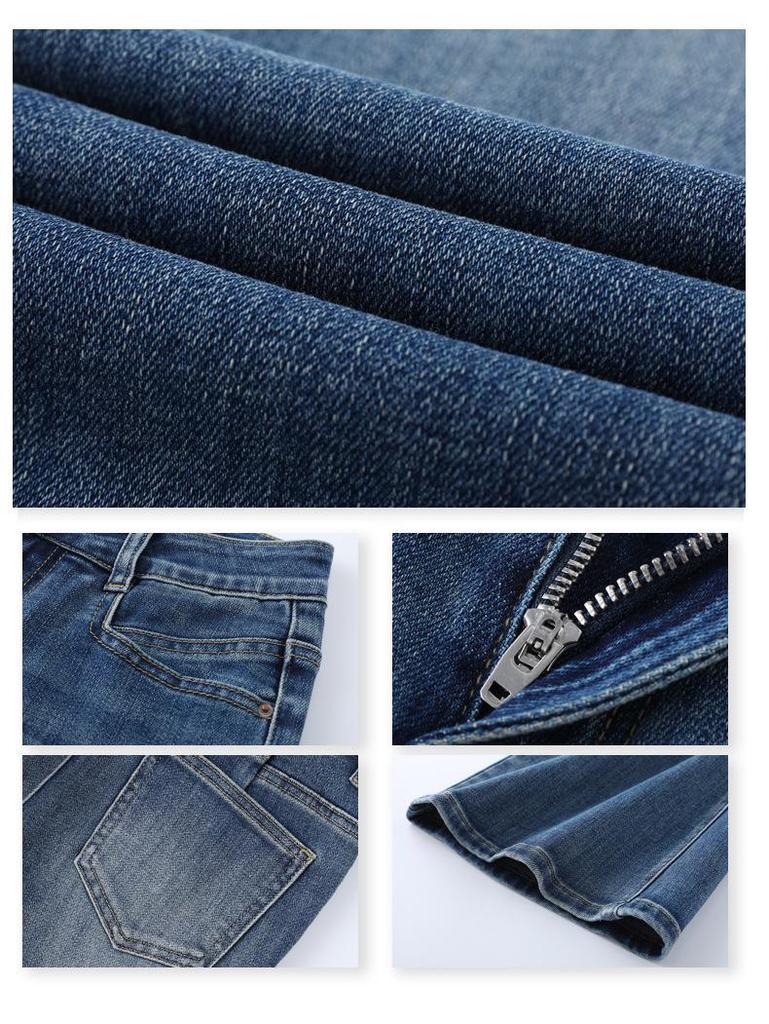 2025 Women's High-Waisted Retro Micro-Flare Stretch Jeans – Non-Clingy, Flattering Bell Bottoms