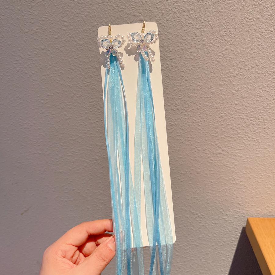 Chinese Style Hanfu Hairpin Set for Girls - Includes Hair Clips, Swaying Tassels, and Butterfly Accessories