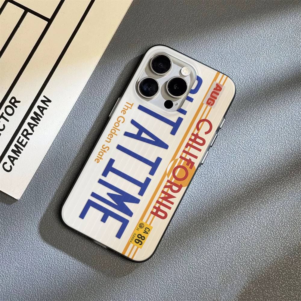 Back To The Future Soft Corrugated Transparent Phone Case For IPhone 17 15 16 11 12 13 14 Pro Max Plus Pro