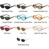 Trendy Vintage Oval Sunglasses UV400 Protection Y2K Small Oval Shades for Women Men