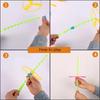 36Pcs Kids Outdoor Bamboo Dragonfly Hand Push Flying Toy Twisty Flying Saucers Assorted Colors Helicopters Plastic Sports Toy