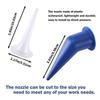 10pcs Sausage Caulk Gun Nozzle Set Includes Plastic Front Caps & Cone Nozzles Simple Installs for Seamless Application