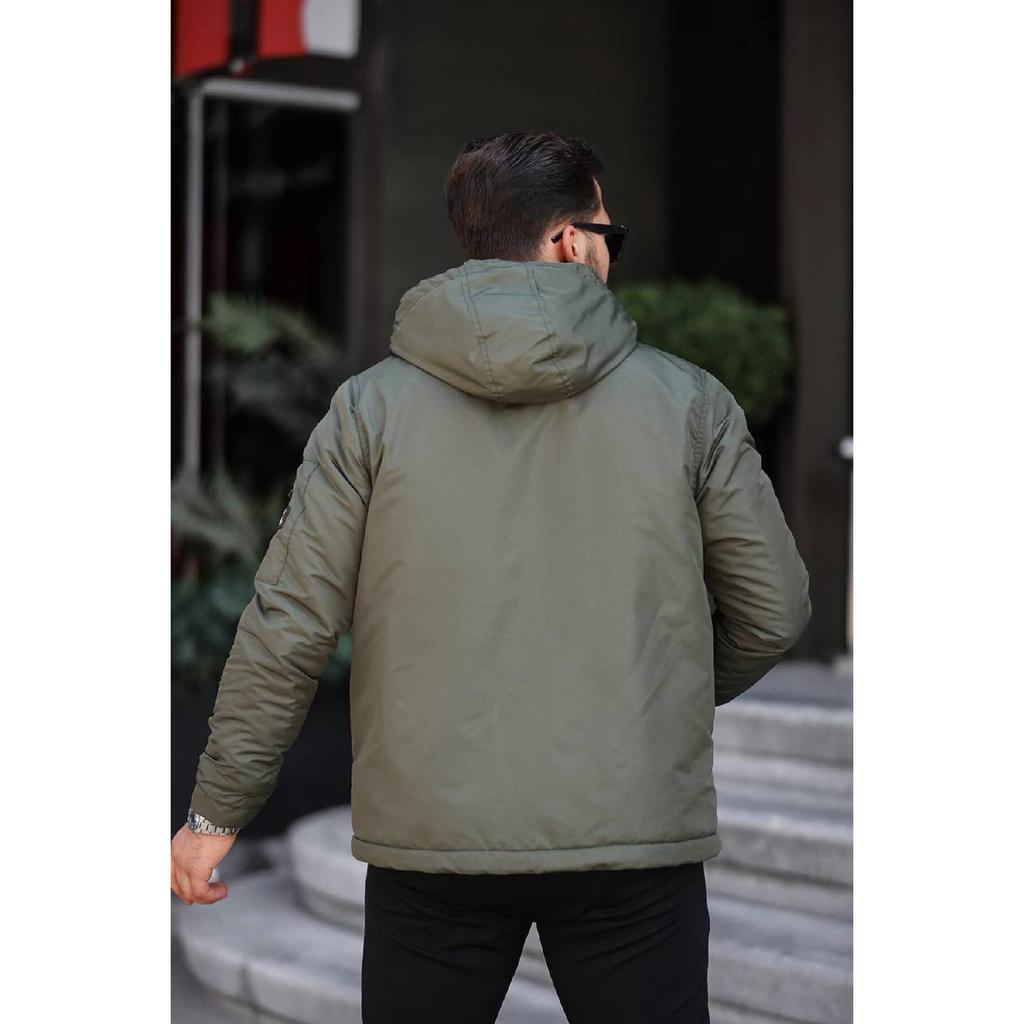 Men's Winter Coat With Fur Inside Waterproof Windproof Coldproof