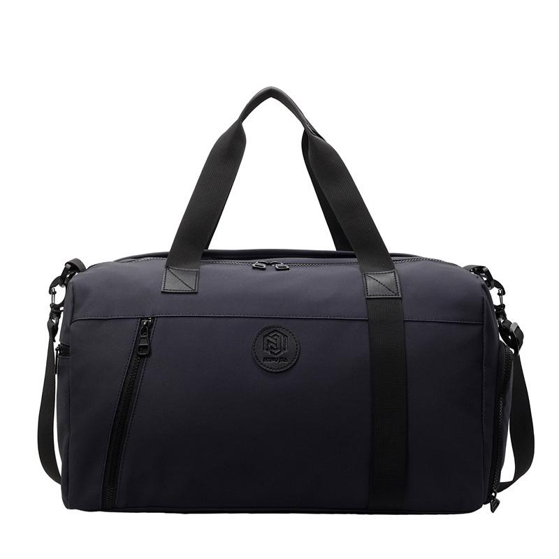 

Travel Bag Large Capacity Dry and Wet Separate Sports Fitness Bag for Short Distance Storage Bag with Separation Shoes Bags синій