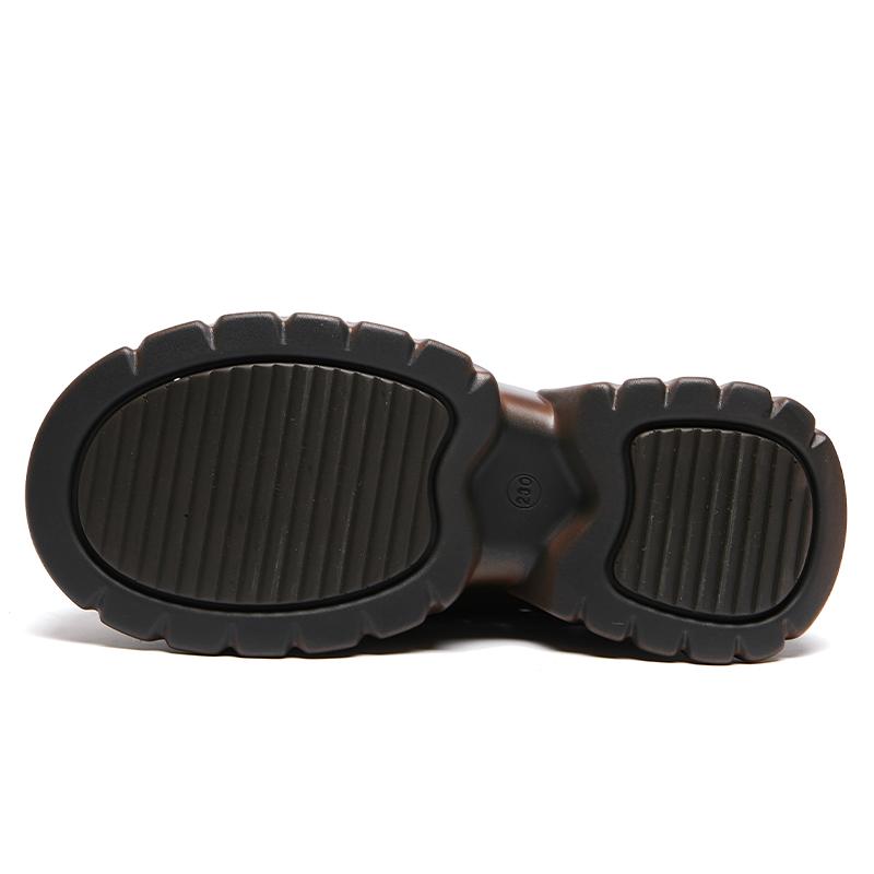 Mode GKTINOO Handgefertigt Retro 2025 Neu Frühling Sommer Damen Schuhe Dicke Sohle Echtes Leder Sandalen Ausgehöhlte Plateau Keilabsatz Sneaker