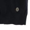 Hermes Cashmere 100% Short Sleeve Sweater 34/S Black PARIS Knit Women Used