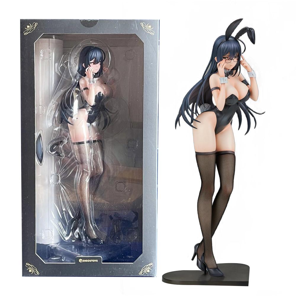 30CM Anime Black Bunny Aoi Model 1/6 Standing Bunny Girl Ver Sexy Figure Toy Present Set Action Figure PVC High Quality
